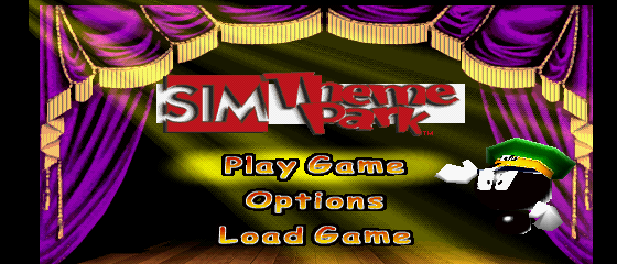 Sim Theme Park Title Screen